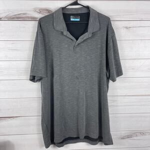 Men's PGA Tour Golf Short Sleeve Gray‎ Polo Size XL
